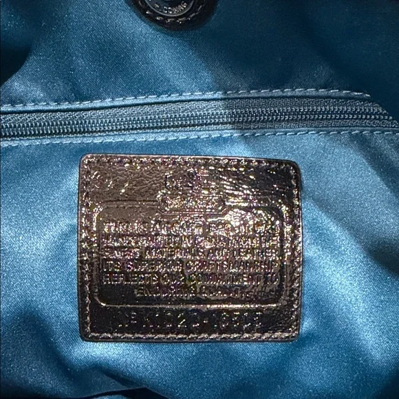 Coach Maggie Signature Optic canvas Link Chain Black/Gray Handbag Shoulder Bag - Picture 6 of 12